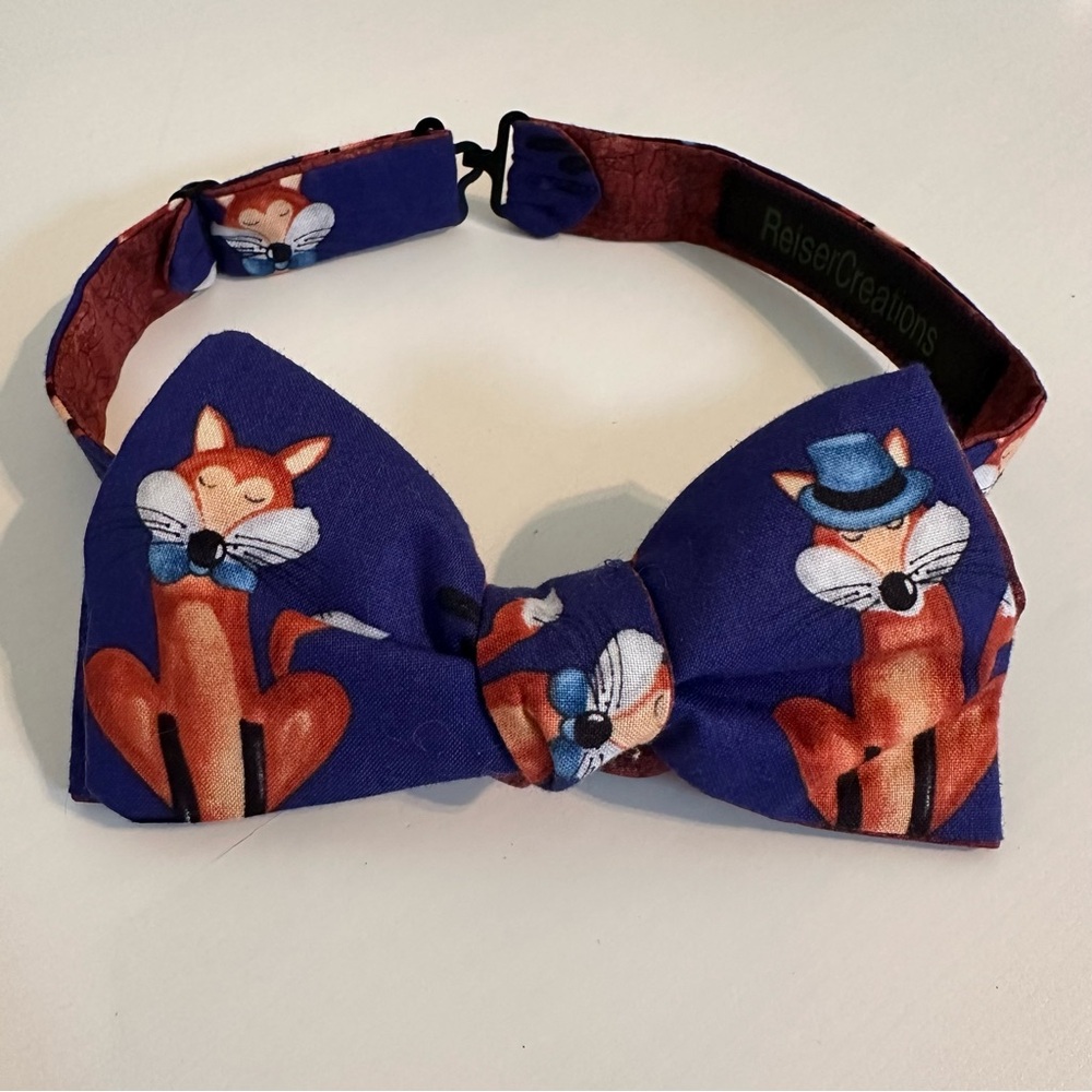 Men’s Novelty Bow tie Pretied Bow Tie with Dapper Foxes
